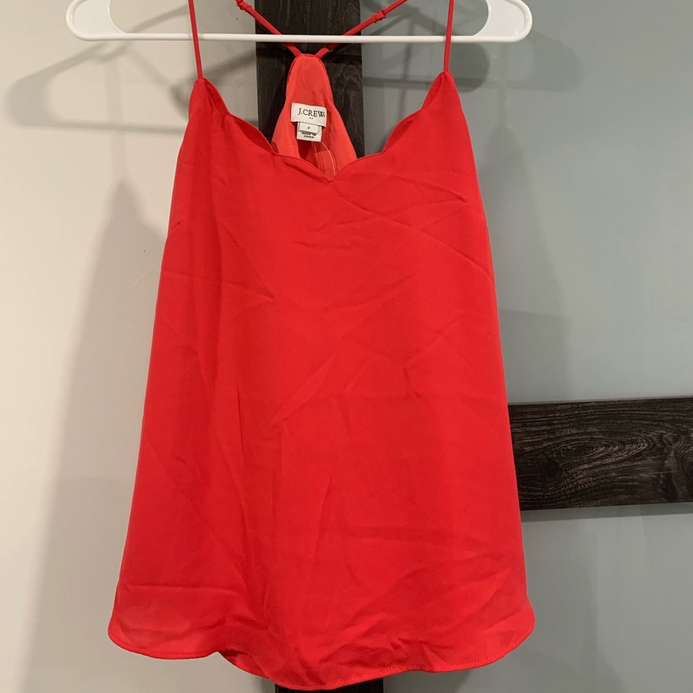 JCREW Scalloped Top